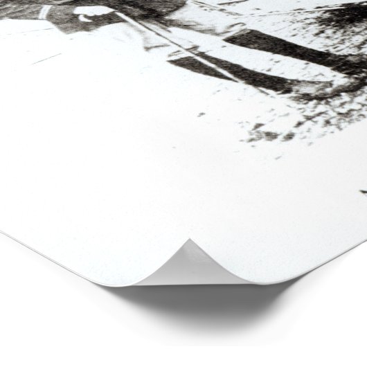 Ambulancemotor op een van de lichte spoorwegen poster (Hoek)