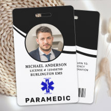 Ambulanceverpleegkundige Eenvoudige Logo Foto Prof