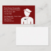 ambulante medische spoedhulp visitekaartje (Voorkant / Achterkant)