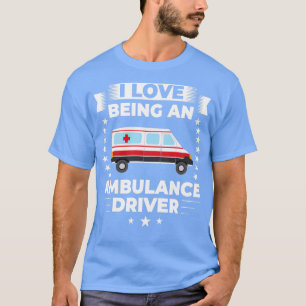 Ambulante medische technicus van de machinist t-shirt