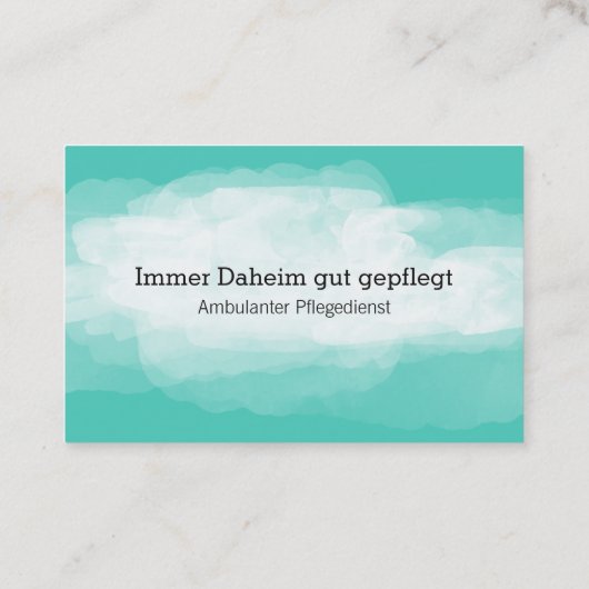 Ambulanter Pflegedienst Dezent Visitekaartje (Achterkant)