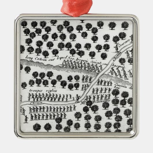 Ambus van de Iroquois Metalen Ornament (Voorkant)