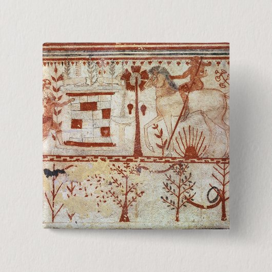 Ambush of the Trojaanse Prins Troilus Vierkante Button 5,1 Cm (Voorkant)