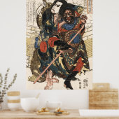 AMBUSHED SAMURAI GEEFT AWRY c. 1826 Poster (Keuken)