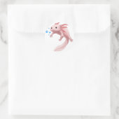 Ambystoma Mexicanum Cute Axolotl Tieners Toddler K Ronde Sticker (Tas)