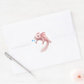 Ambystoma Mexicanum Cute Axolotl Tieners Toddler K Ronde Sticker (Envelop)