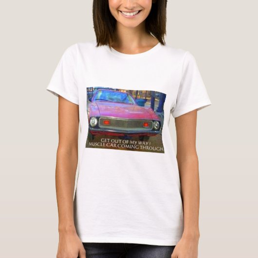 AMC 1974 AMX MUSCLE CARS T-SHIRT (Voorkant)