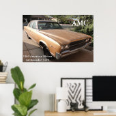 AMC American Motors Ambassador 1969 Poster (Thuiskantoor)