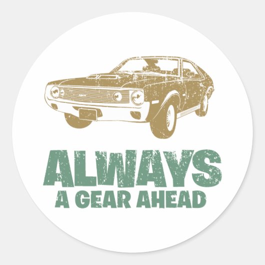 AMC AMX 390 1970 RONDE STICKER (Voorkant)