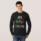 AMC Ape sterong ape nation to the moon Stonk Meme T-shirt (Voorkant volledig)