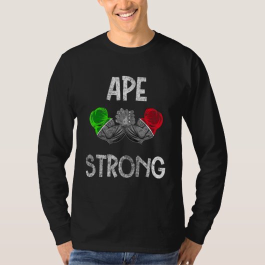 AMC Ape sterong ape nation to the moon Stonk Meme T-shirt (Voorkant)