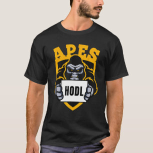 AMC - apes samen sterk - stock Hodl to the Moo T-shirt