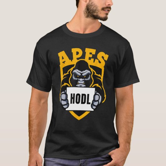 AMC - apes samen sterk - stock Hodl to the Moo T-shirt (Voorkant)