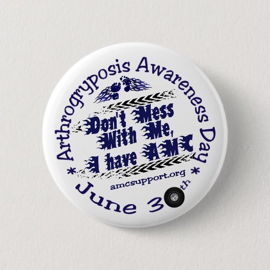 AMC Awareness Day Pin Ronde Button 5,7 Cm (Voorkant)