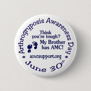 AMC Awareness Day Pin - Tough Brother Ronde Button 5,7 Cm