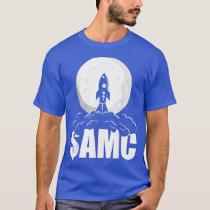 AMC Funny Stocks Rocket Stonk Trading Mans T-shirt