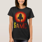 $AMC Funny Stocks Rocket Stonk Trading T-shirt (Voorkant)