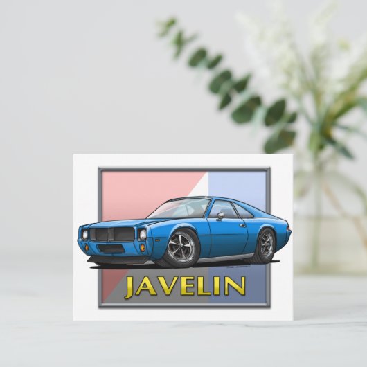 AMC_Javelin_Blue Briefkaart (Staand voorkant)