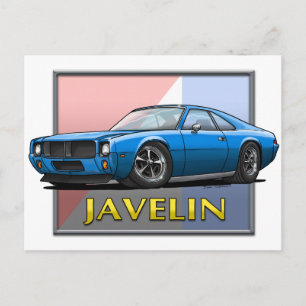 AMC_Javelin_Blue Briefkaart