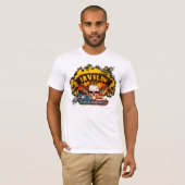 AMC Javelin - Burnout Banner Skull -n-vlag T-shirt (Voorkant volledig)