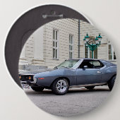 AMC Javelin SST 1974 Ronde Button 6,0 Cm (Voorkant /achterkant)
