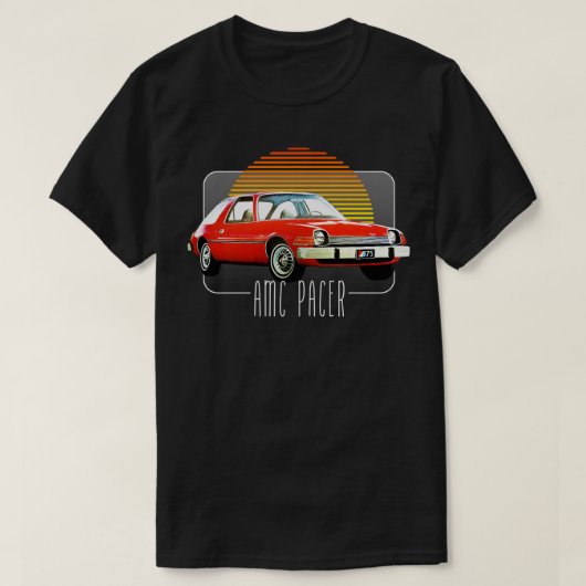 AMC Pacer Retro Classic Lover Design T-shirt (Design voorkant)