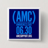 amc sensibilisatiedag vierkante button 5,1 cm (Voorkant)