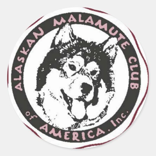 AMCA-Logo Ronde Sticker (Voorkant)