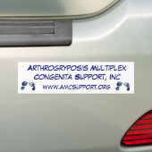AMCSI Arthrogryposis bumperstickerblauw Bumpersticker (Op auto)