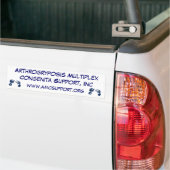 AMCSI Arthrogryposis bumperstickerblauw Bumpersticker (Op Truck)