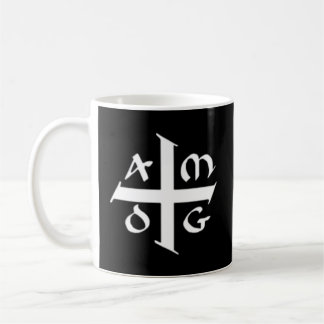 Amdg ad Majorem dei Gloriam Kleine jezuïetenkruis Koffiemok