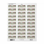 AMDG Katholieke Bloemen Religieus Etiket (Full Sheet)