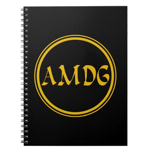 AMDG NOTITIEBOEK (Voorkant)
