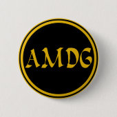 AMDG RONDE BUTTON 5,7 CM (Voorkant)