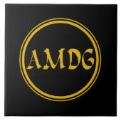 AMDG TEGELTJE (Voorkant)