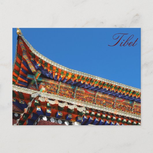 Amdo Tibetan Temple Briefkaart (Voorkant)