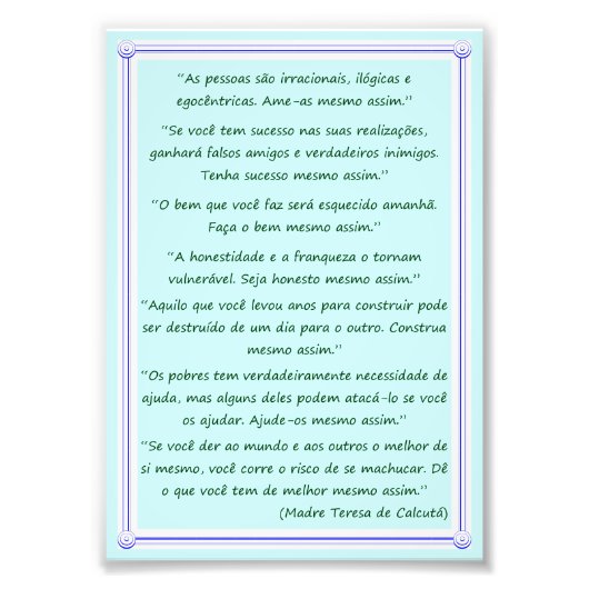 Ame-as mesmo assim. foto afdruk (Voorkant)