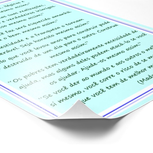 Ame-as mesmo assim. foto afdruk (Hoek)