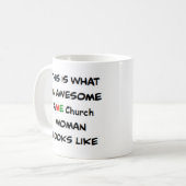 AME-kerk vrouw, geweldig Koffiemok (Voorkant links)