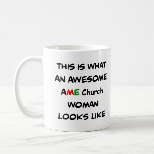 AME-kerk vrouw, geweldig Koffiemok (Links)