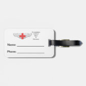 AMEA bagagelabel (Achterkant horizontaal)