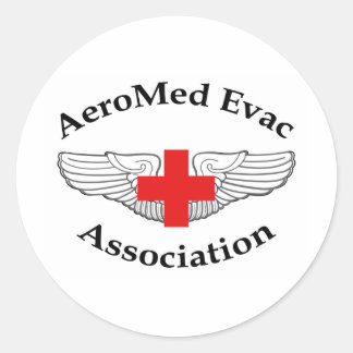 AMEA Logo flat version Ronde Sticker