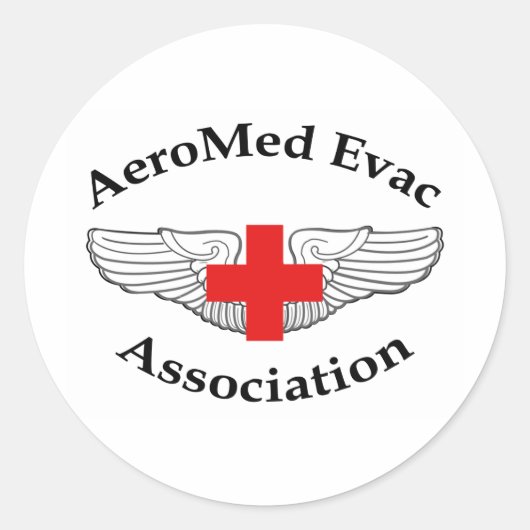 AMEA Logo flat version Ronde Sticker (Voorkant)