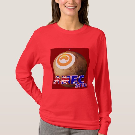 AMEC2010 Red Womens' Long-sleeved T-shirt (Voorkant)