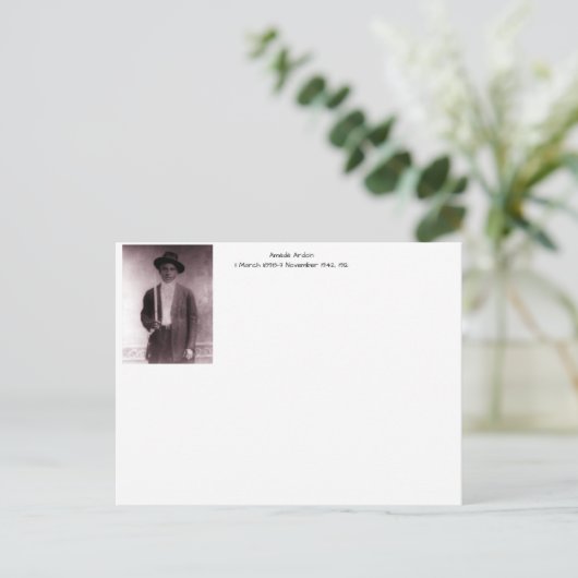 Amédé Ardoin 1912 Briefkaart (Staand voorkant)