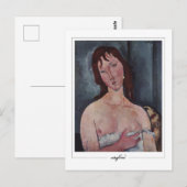 Amedeo Modigliani #123 - Fijne Kunst Briefkaart (Voorkant / Achterkant)