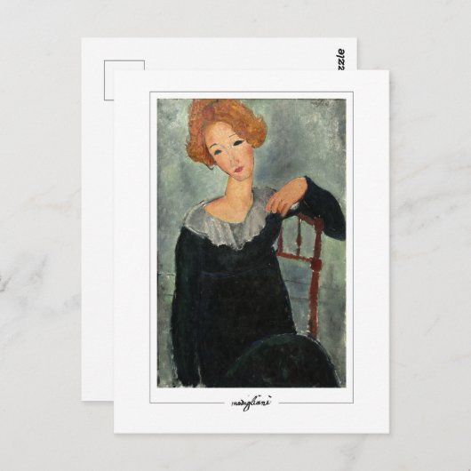 Amedeo Modigliani #12 - Fijne Kunst Briefkaart (Voorkant / Achterkant)