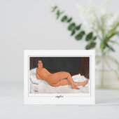 Amedeo Modigliani #133 - Fijne Kunst Briefkaart (Staand voorkant)