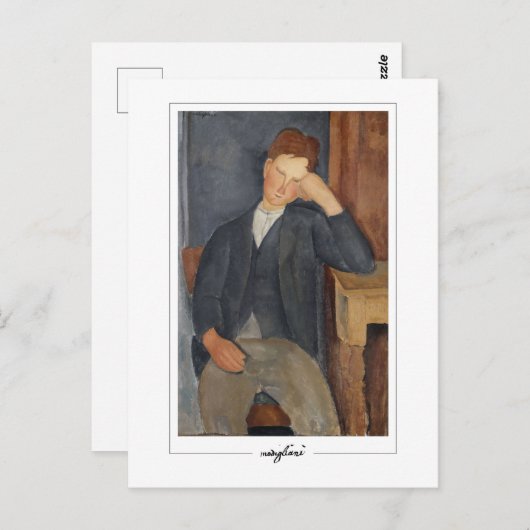 Amedeo Modigliani #14 - Fijne Kunst Briefkaart (Voorkant / Achterkant)