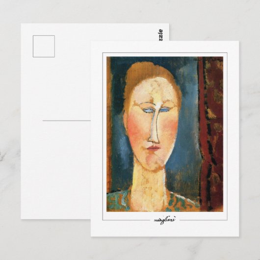 Amedeo Modigliani #281 - Fijne Kunst Briefkaart (Voorkant / Achterkant)